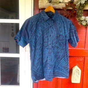 TANOA short sleeve button down Aloha Shirt size S